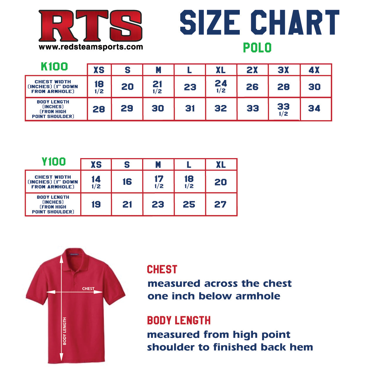 KCC South Basic Middle School Cotton Polo