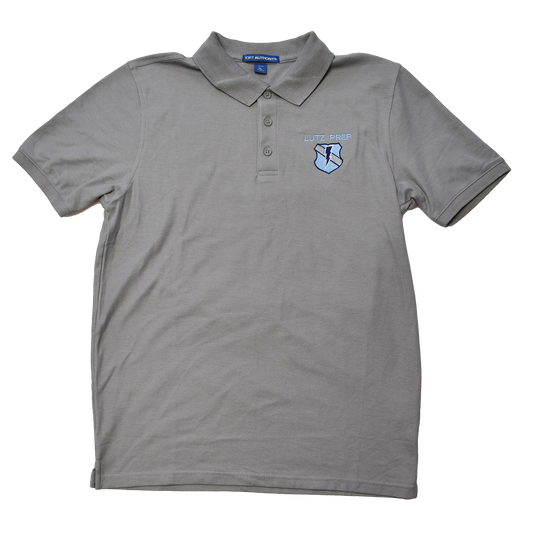 LP Middle School Unisex Basic Cotton Polo - GREY