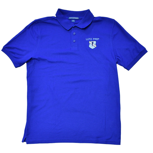 LP Middle School Unisex Basic Cotton Polo  - ROYAL