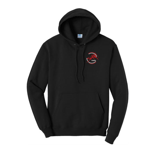 Slam Tampa HS Fleece Pullover Hooded Sweatshirt with LC EMB Logo